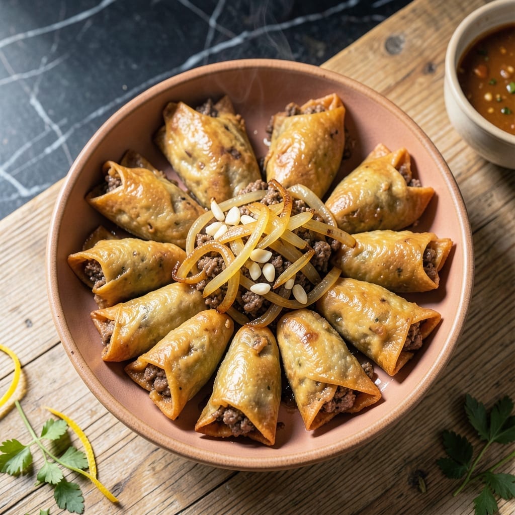 Samosa Recipe Beef: Spiced Ground Filling in Golden Pastry