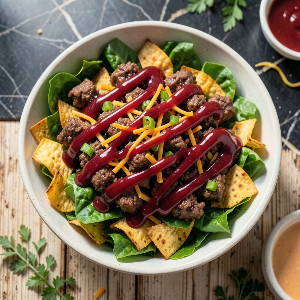 Taco Salad Recipe With Catalina Dressing: Tex-Mex Crunch in Every Bite