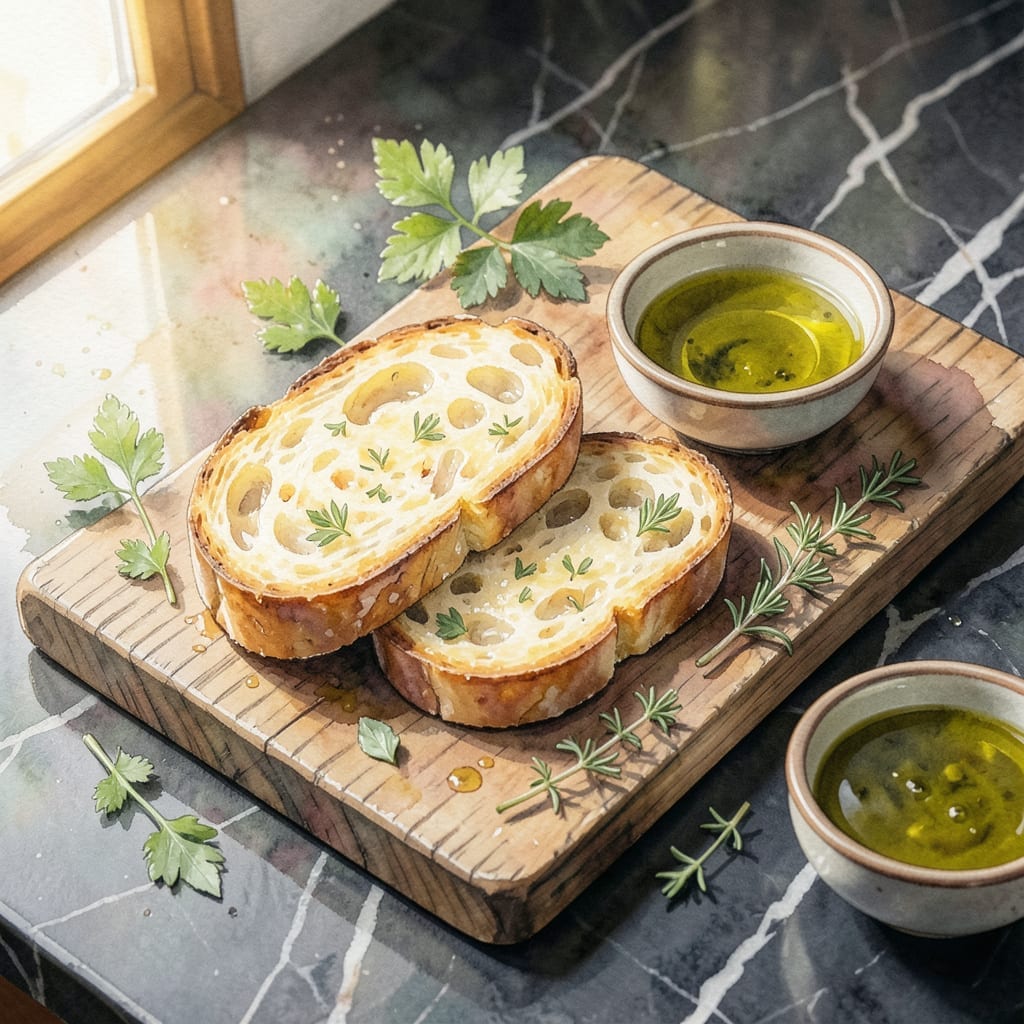 Garlic Bread Recipe No Butter: Olive Oil Crispiness With Herb Infusion Garlic Bread Recipe No Butter: Olive Oil Crispiness With Herb Infusion