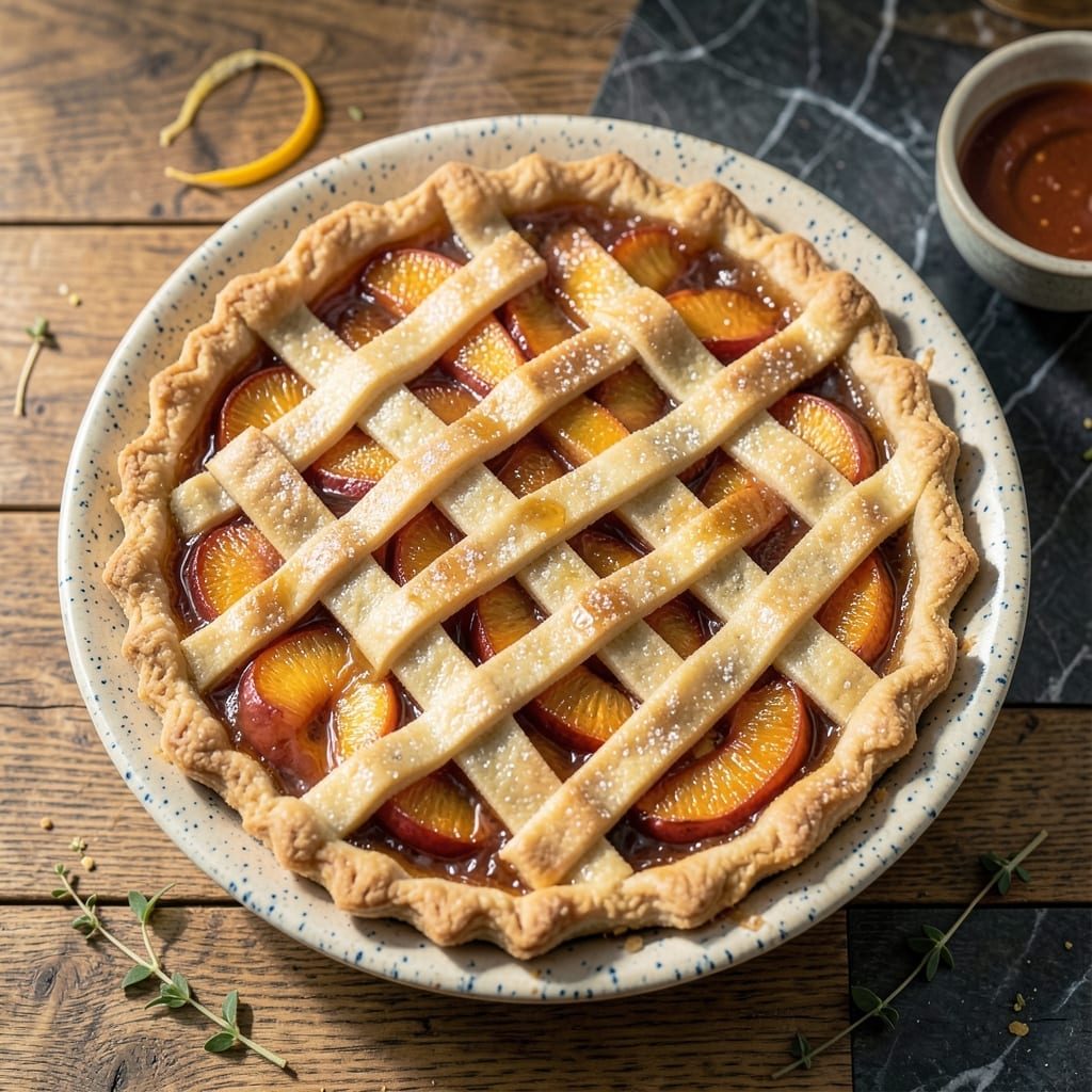 Recipe for Peach Pie Made With Canned Peaches: Flaky Crust With Syrupy Sweetness