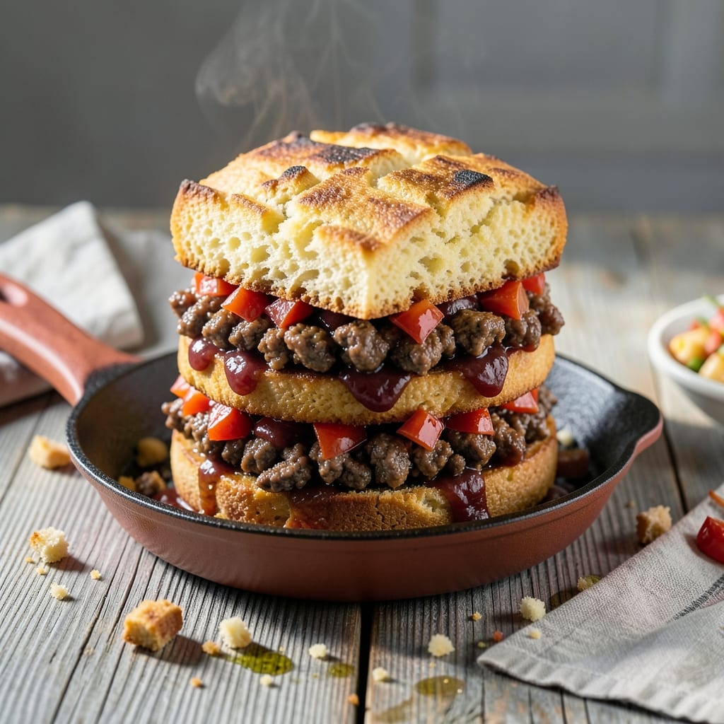 Recipe For Mexican Cornbread With Hamburger Meat: Spiced and Savory One-Pan Meal