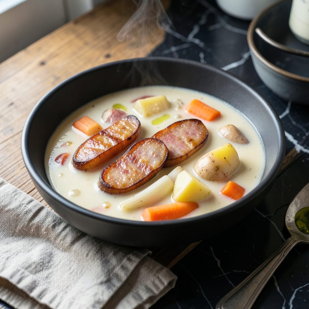 Polish White Borscht Recipe: Hearty Root Vegetable Stew
