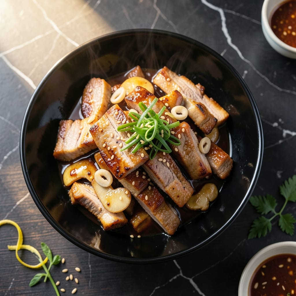 Pork Recipe Chinese Cuisine: Wok-Tossed Savory Bites with Ginger Soy Glaze