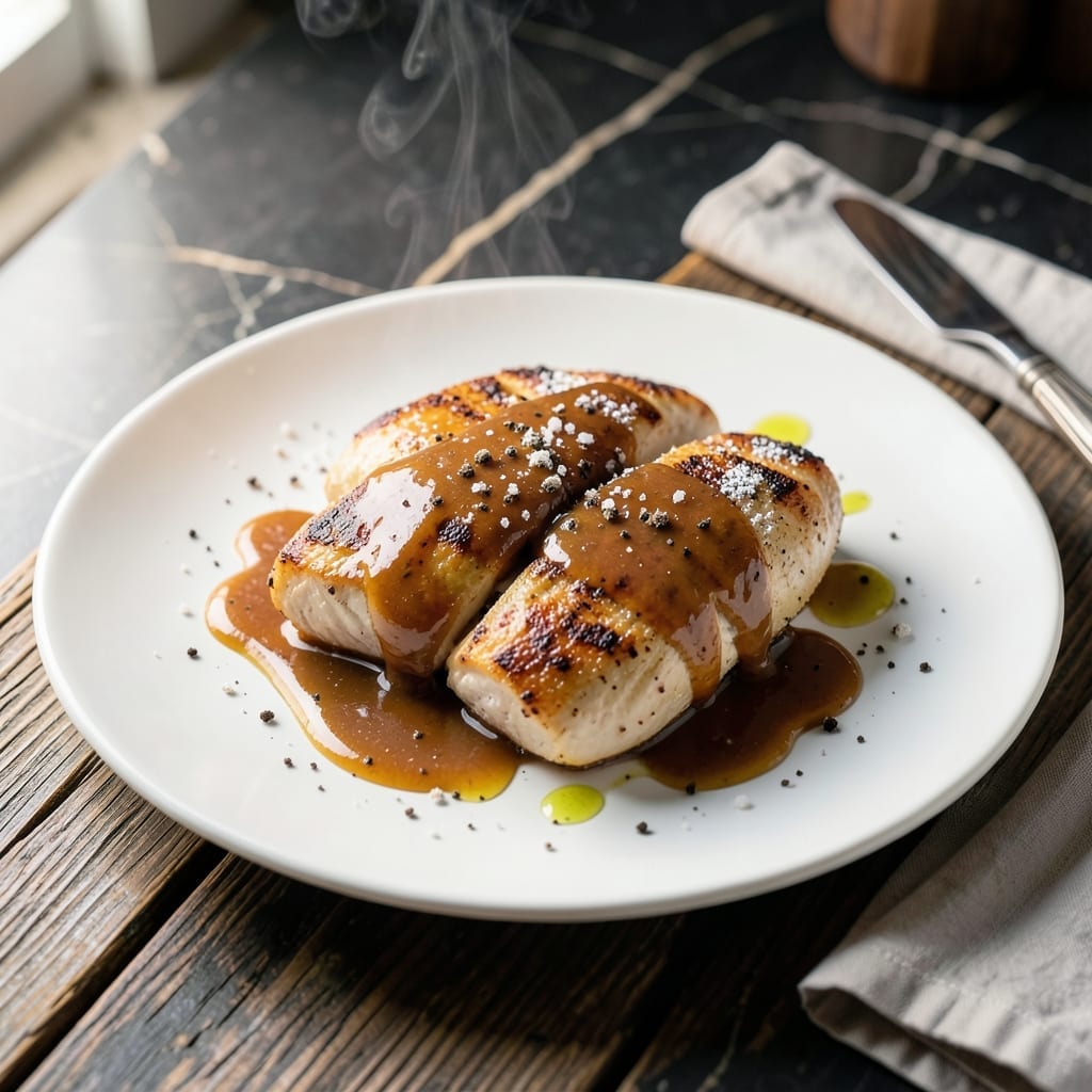 Chicken Breast Recipe With Sauce: Pan-Seared With Velvety Mushroom Gravy Chicken Breast Recipe With Sauce: Pan-Seared With Velvety Mushroom Gravy