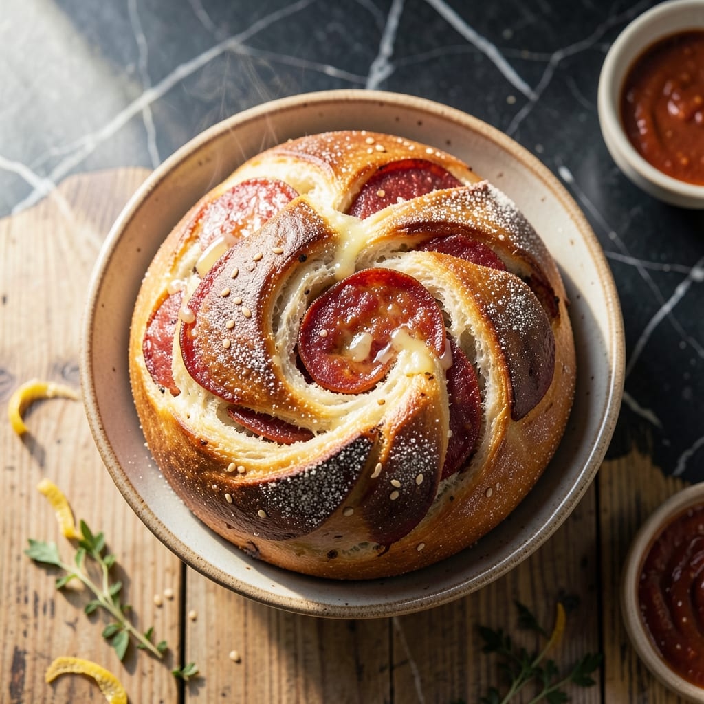 Pepperoni Bread Recipe From Scratch: Flaky Layers With Spicy Filling