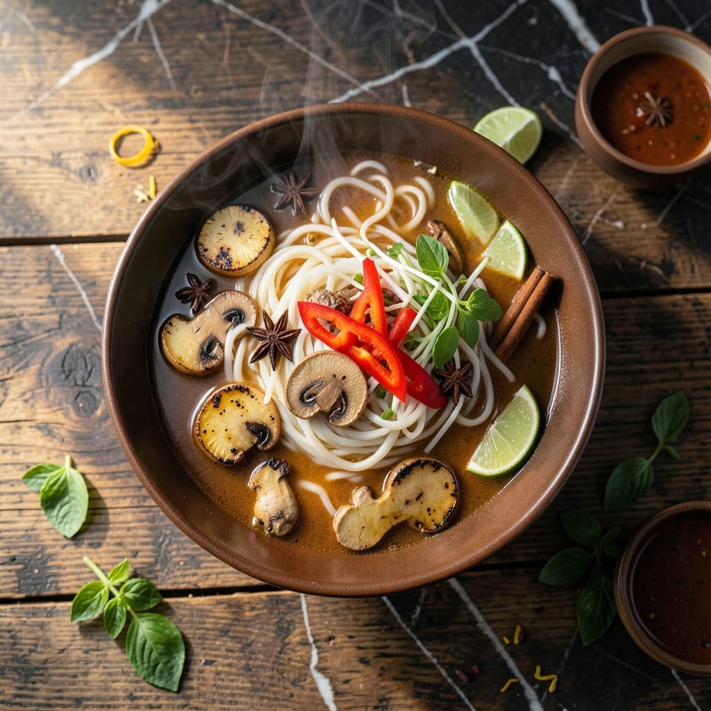 Pho Noodle Soup Recipe Vegetarian: Aromatic Broth With Fresh Herb Depth Pho Noodle Soup Recipe Vegetarian: Aromatic Broth With Fresh Herb Depth