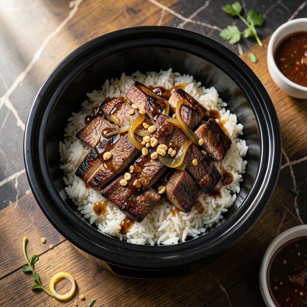 Pepper Lunch Recipe Rice Cooker: Hands-Off Beef and Rice Bowl