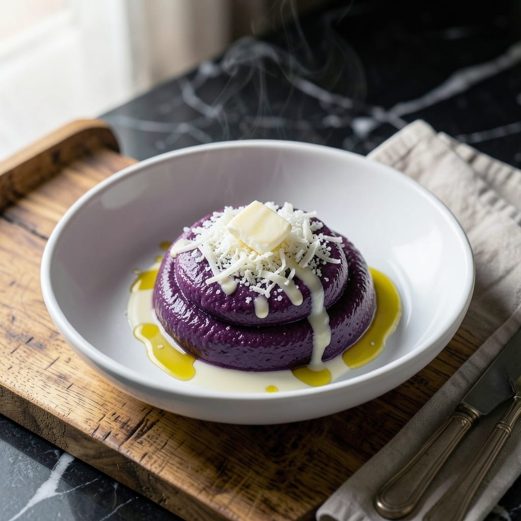 Purple Yam Recipe Dessert: Vibrant Ube Halaya With Coconut Swirls