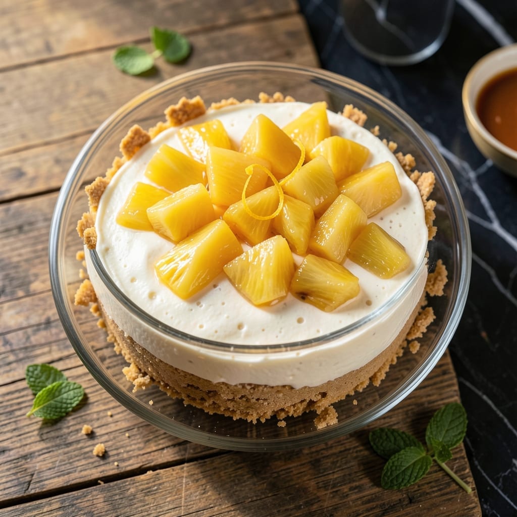 Philadelphia Pineapple Cheesecake Recipe No Bake: Tropical Creaminess Without the Oven