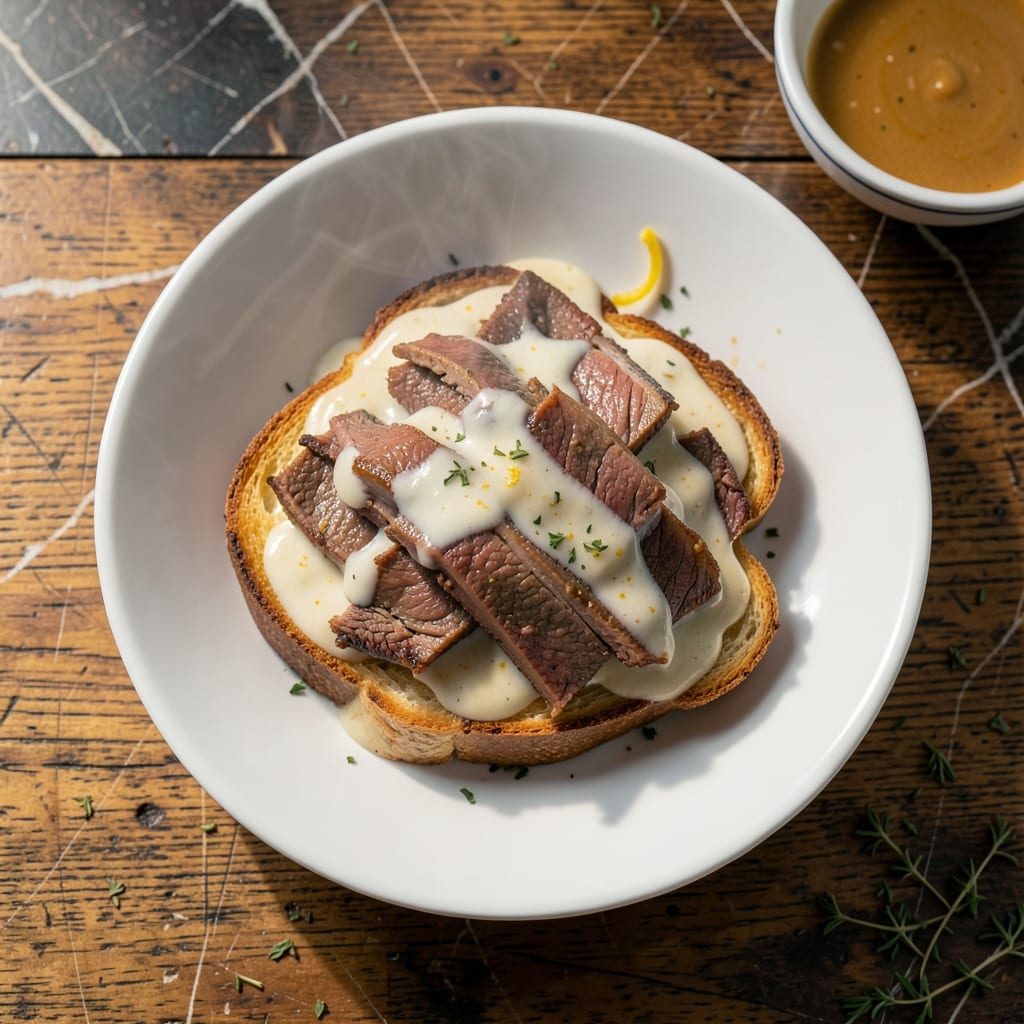 U.S. Navy Recipe for Chipped Beef on Toast: Classic Mess Hall Comfort U.S. Navy Recipe for Chipped Beef on Toast: Classic Mess Hall Comfort