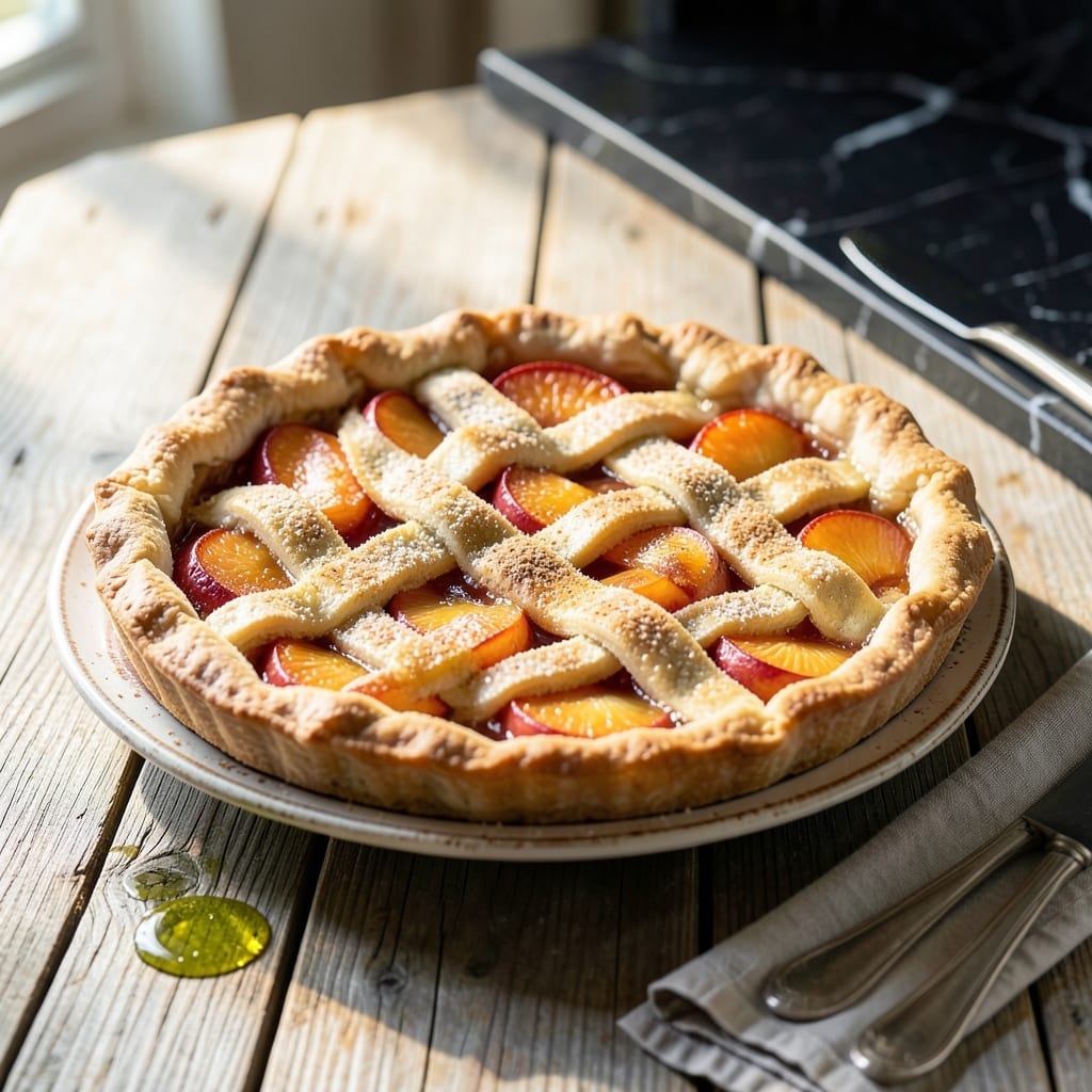 Peach Pie Recipe With Fresh Peaches: Buttery Crust and Juicy Filling