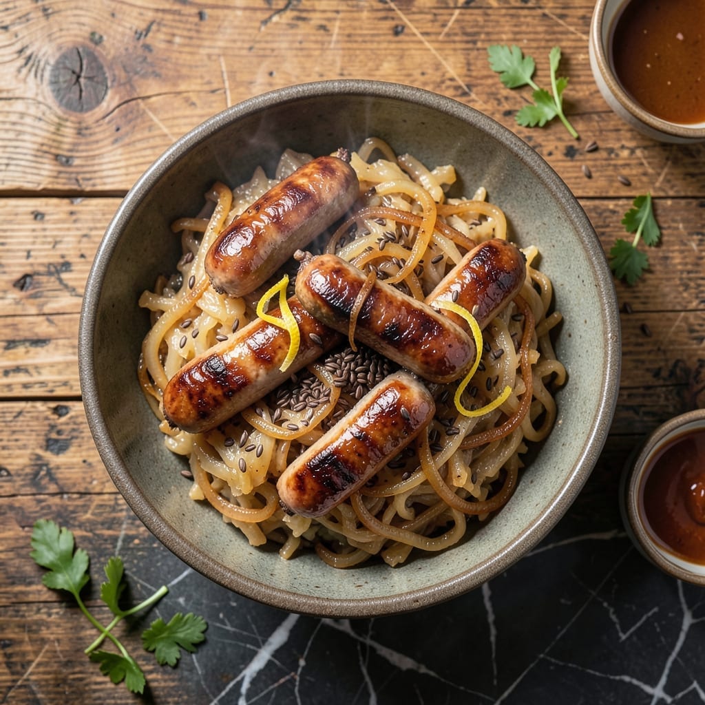 Sauerkraut Recipe for Brats: Tangy Topping for Grilled Sausages Sauerkraut Recipe for Brats: Tangy Topping for Grilled Sausages