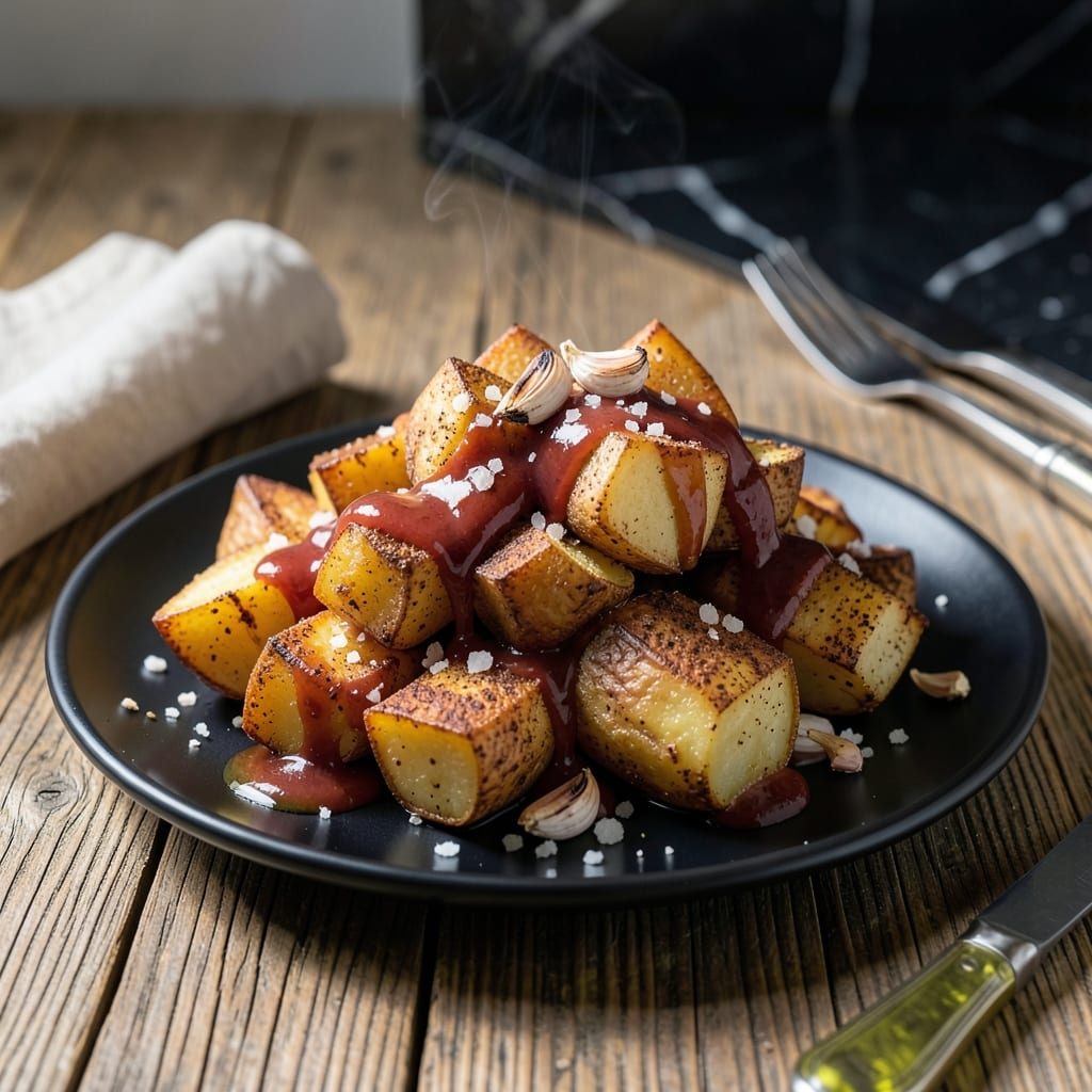 Patatas Bravas Recipe Baked: Oven-Crisped With Spicy Tomato Sauce