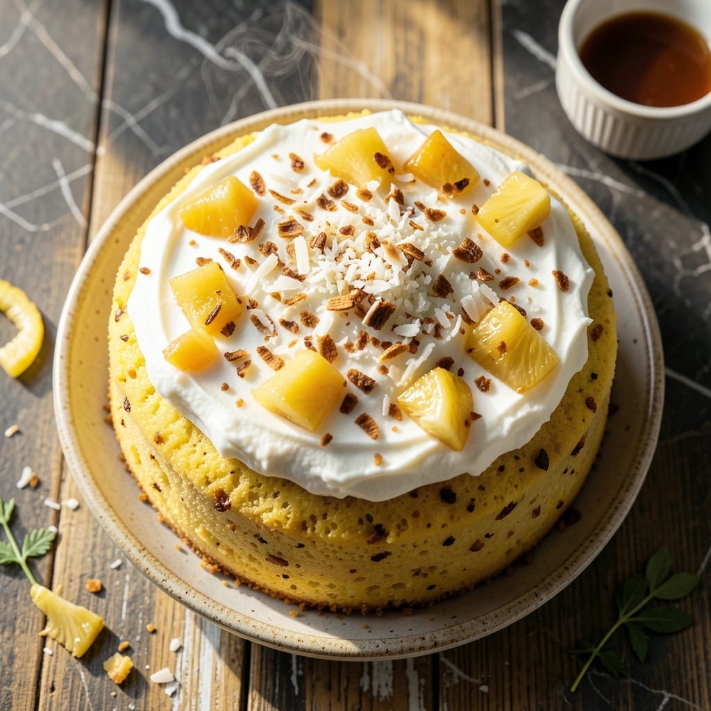 Pineapple Coconut Cake Recipe With Cake Mix: Tropical Moistness in Every Slice
