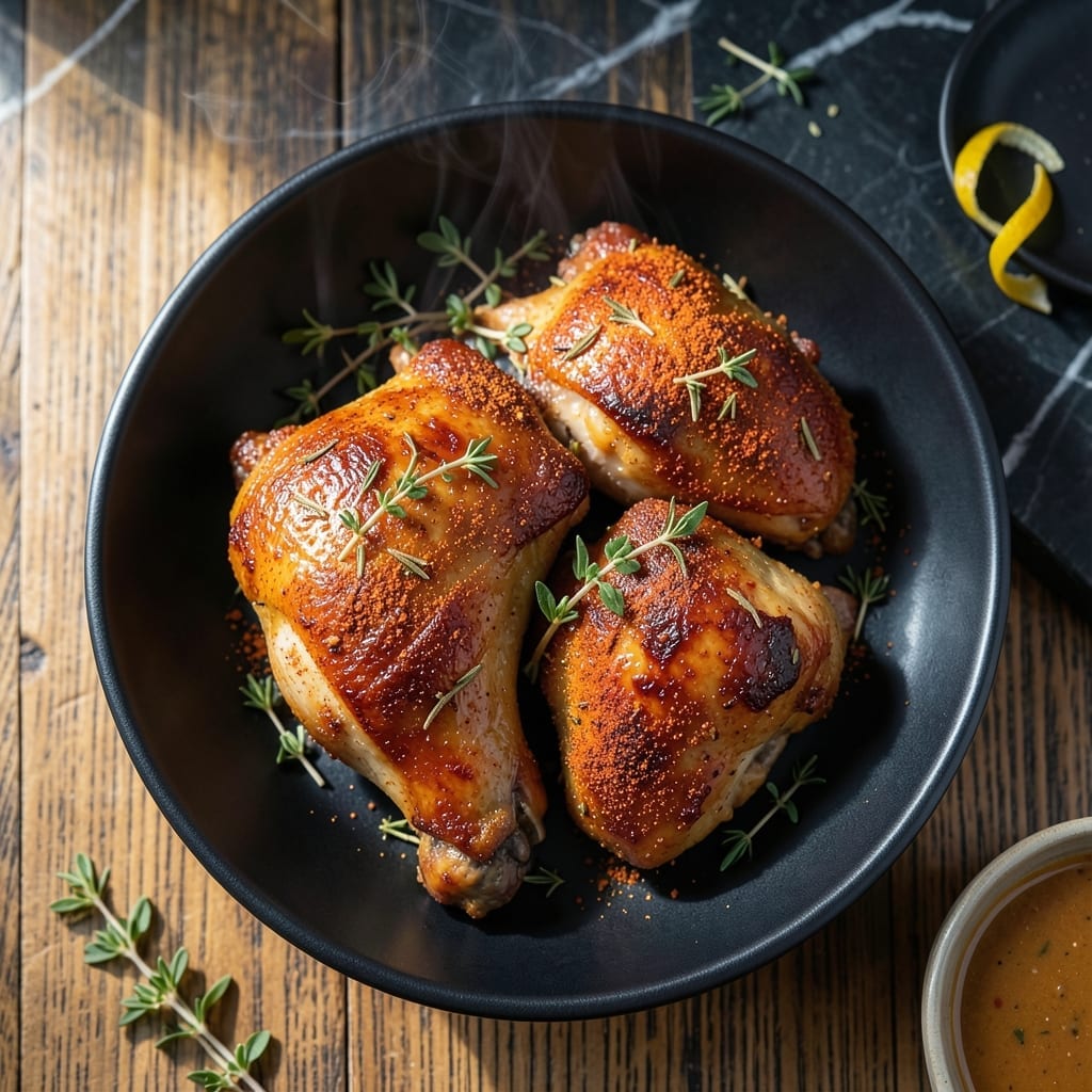 Recipe for Bone-In Chicken Thighs: Oven-Roasted to Golden-Brown Glory Recipe for Bone-In Chicken Thighs: Oven-Roasted to Golden-Brown Glory