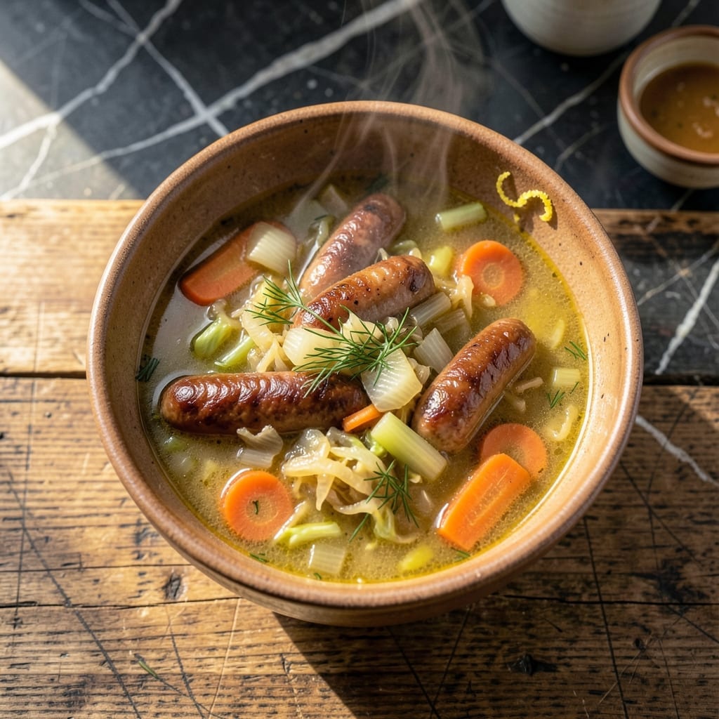 Polish Cabbage Soup Recipe Kapusniak: Hearty Sausage and Sauerkraut Bowl Polish Cabbage Soup Recipe Kapusniak: Hearty Sausage and Sauerkraut Bowl