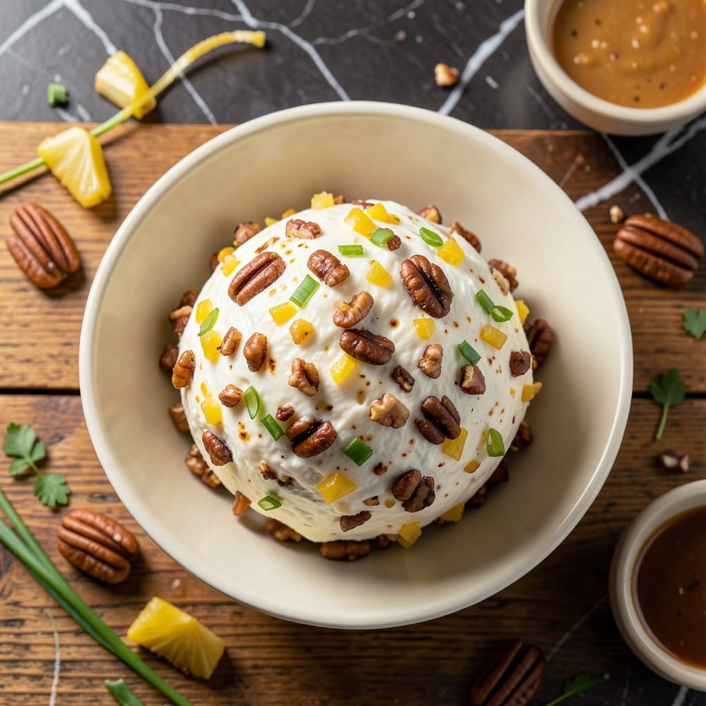Pineapple Cheese Ball Recipe With Cream Cheese: Sweet and Savory Party Appetizer