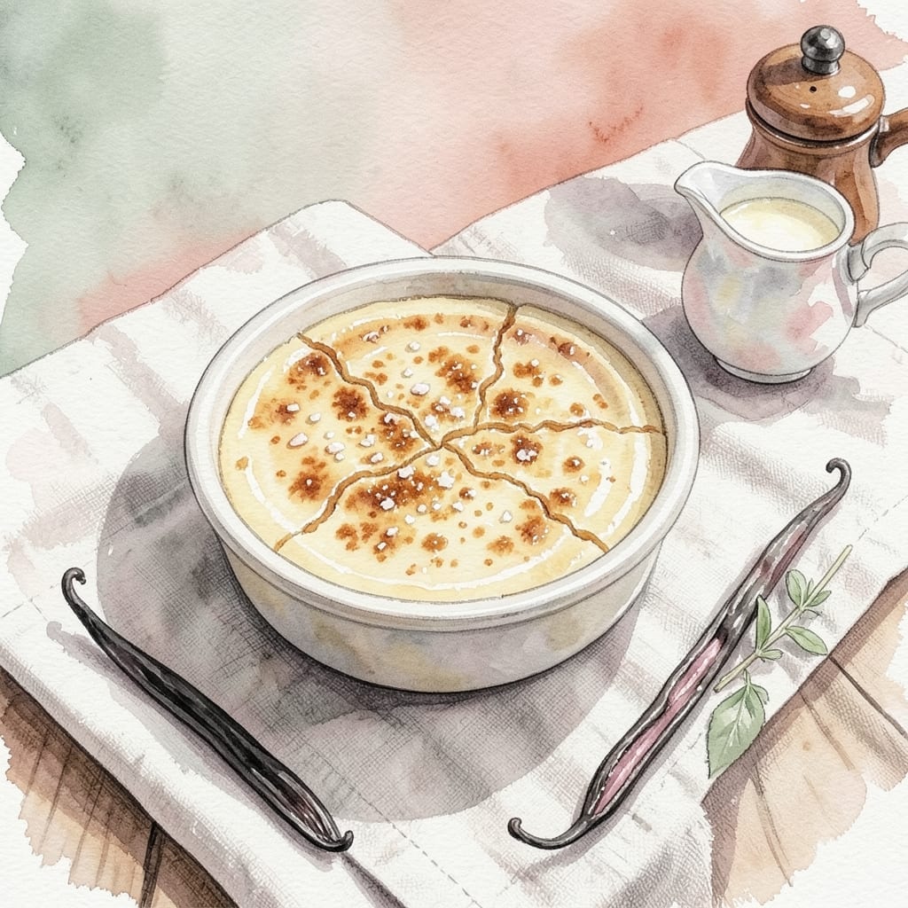 Creme Brulee Recipe Half and Half: Vanilla-Infused Custard With Caramelized Sugar Crust