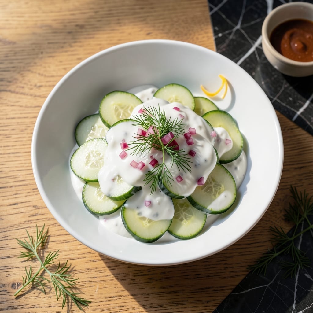 Recipe For Cucumber Salad With Sour Cream: Cool And Creamy Refreshment