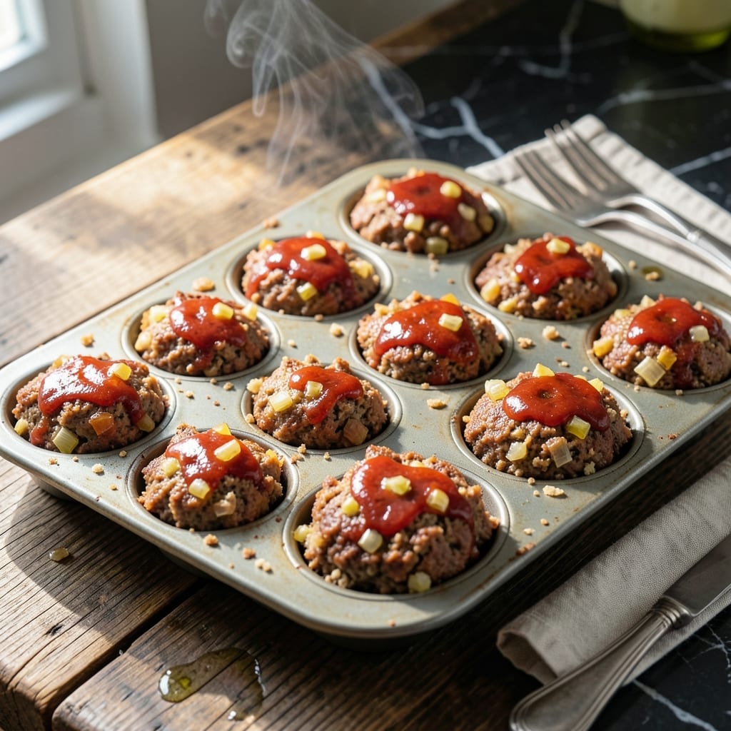 Recipe For Meatloaf In Muffin Tins: Individual Portions With Caramelized Edges Recipe For Meatloaf In Muffin Tins: Individual Portions With Caramelized Edges