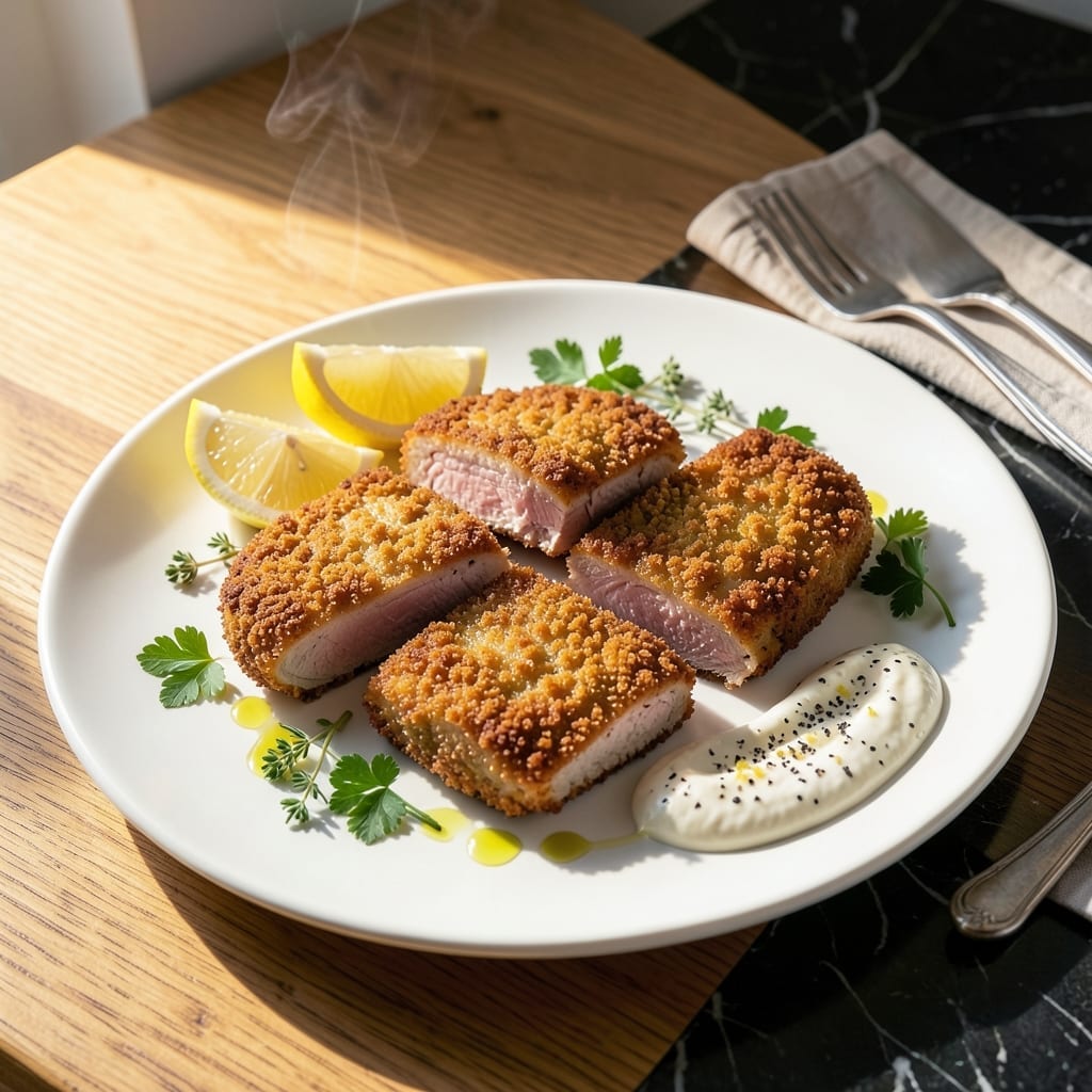 Pork Cutlets Recipe Jamie Oliver: Pan-Seared With Lemon and Herb Crust