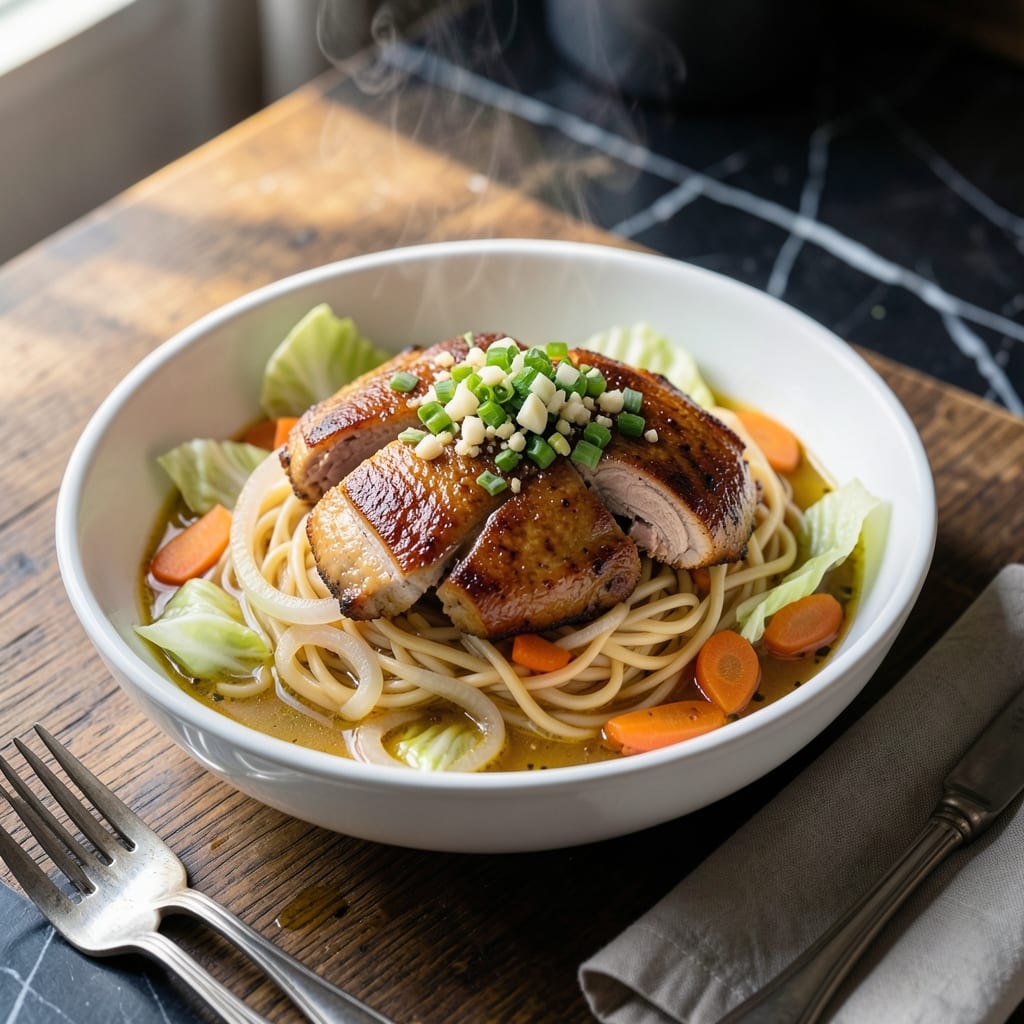 Pork Mami Recipe Panlasang Pinoy: Egg Noodles in Rich Pork Broth Pork Mami Recipe Panlasang Pinoy: Egg Noodles in Rich Pork Broth