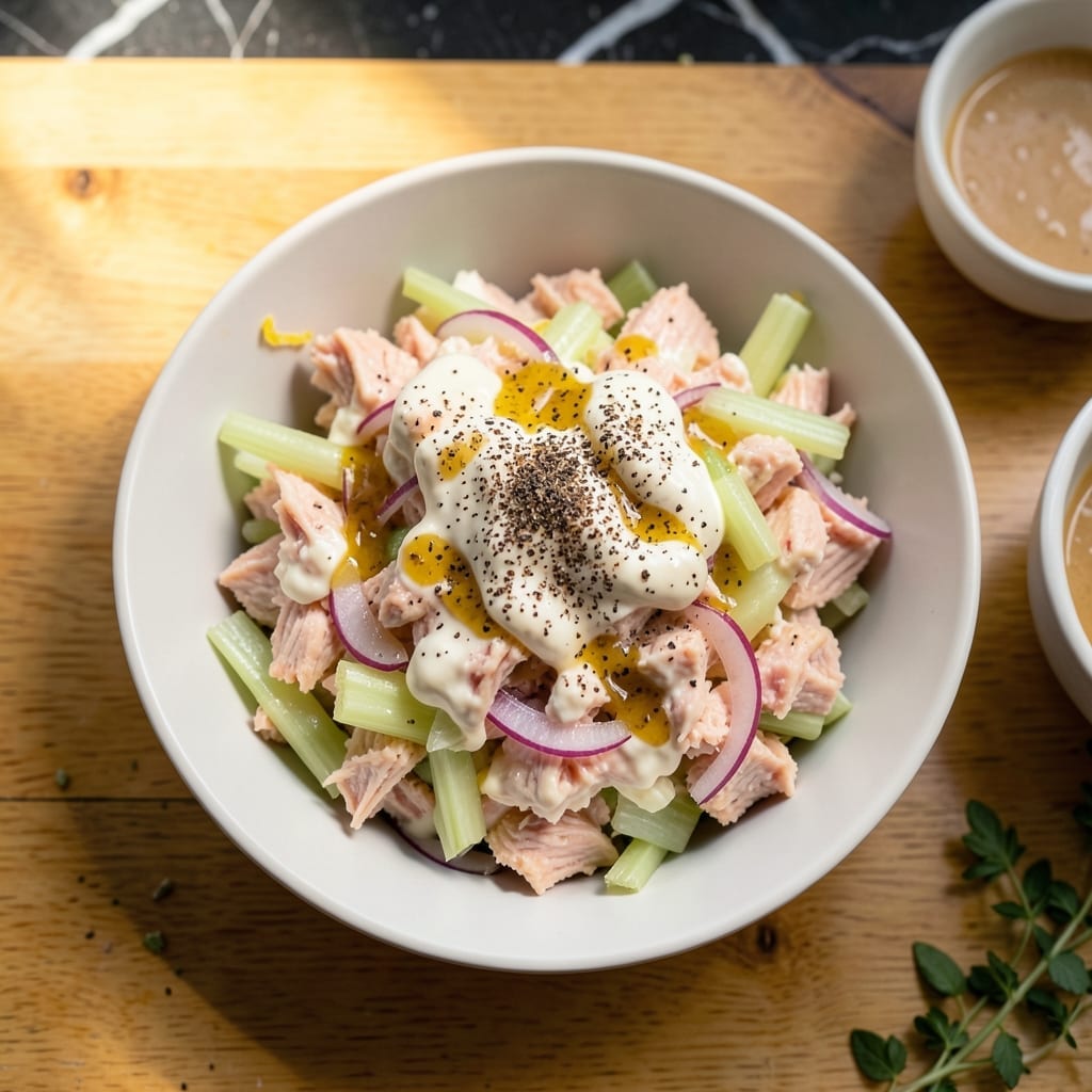 Classic Tuna Salad Recipe With Mayonnaise: Bright and Zesty Lunch Staple Classic Tuna Salad Recipe With Mayonnaise: Bright and Zesty Lunch Staple