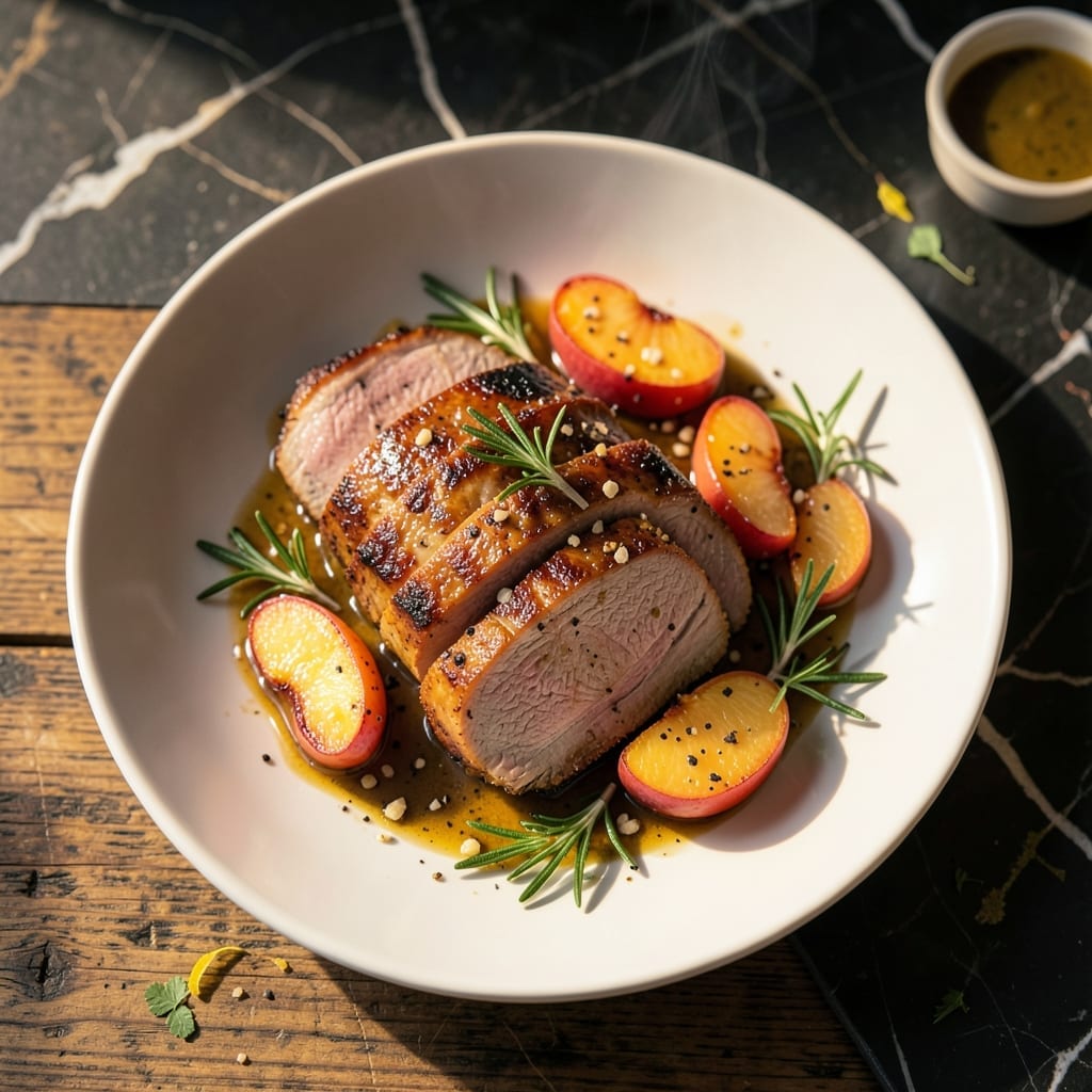 Pork and Peaches Recipe Oven: Sweet-Savory Roast With Caramelized Edges