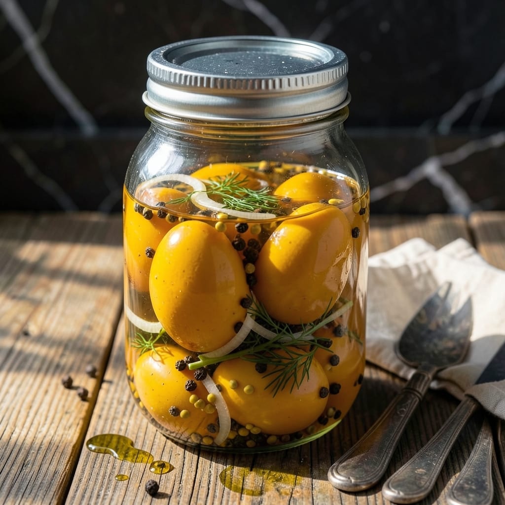 Pickled Eggs Recipe With Turmeric: Golden Yellow Vibrancy in Every Bite