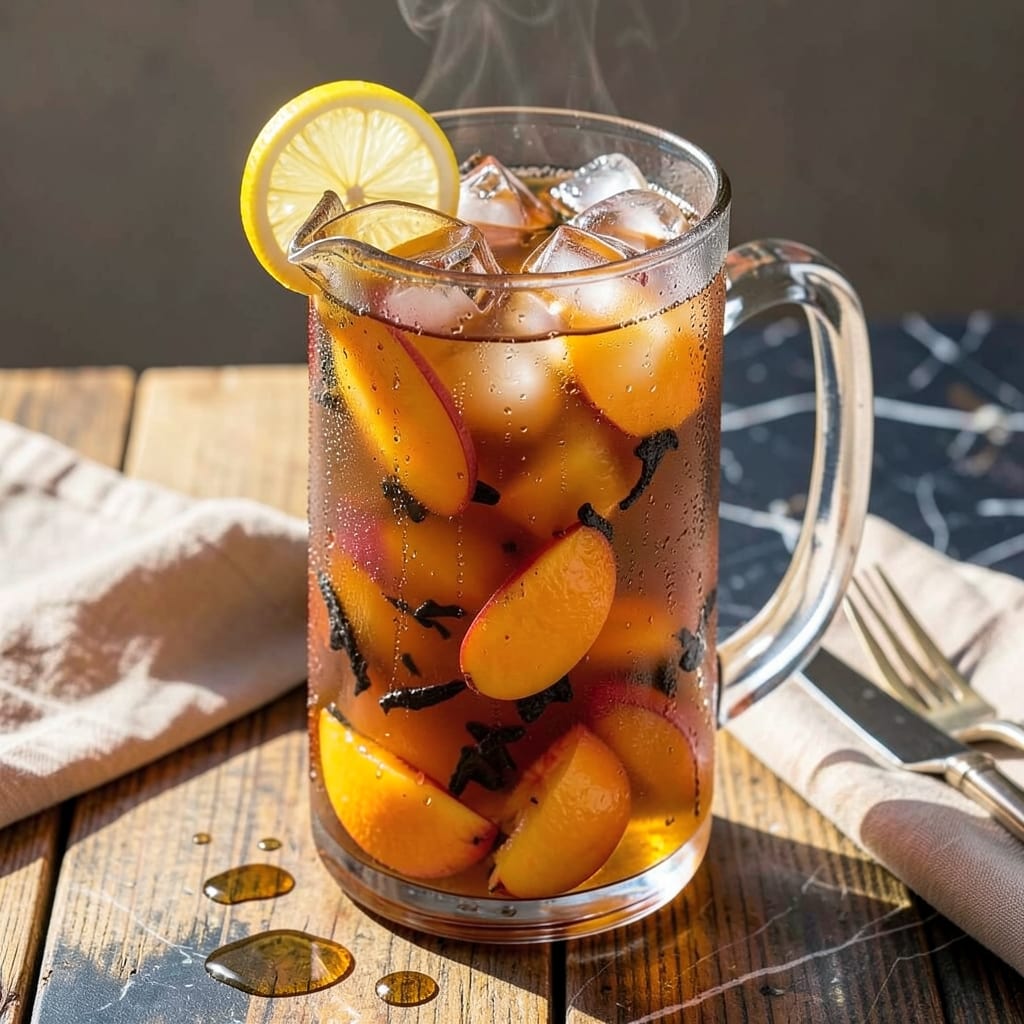 Peach Iced Tea Recipe With Canned Peaches: Summer Sip With Pantry Staples