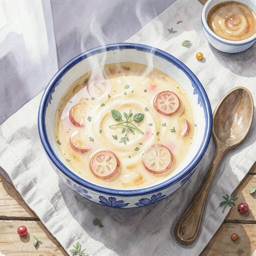 Potato Soup Recipe With Canned Potatoes: Creamy Bowl With Pantry Shortcut