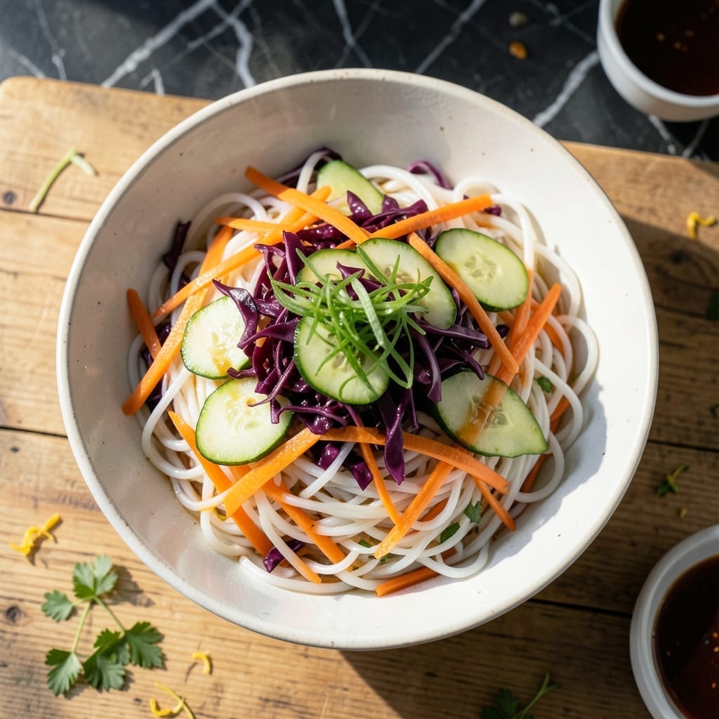 Kamehameha School Recipe for Somen Salad: Hawaiian-Style Chilled Noodles