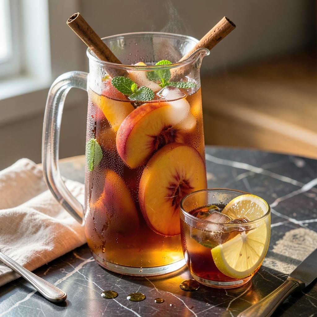 Peach Iced Tea Recipe No Sugar: Naturally Sweet and Refreshing Peach Iced Tea Recipe No Sugar: Naturally Sweet and Refreshing