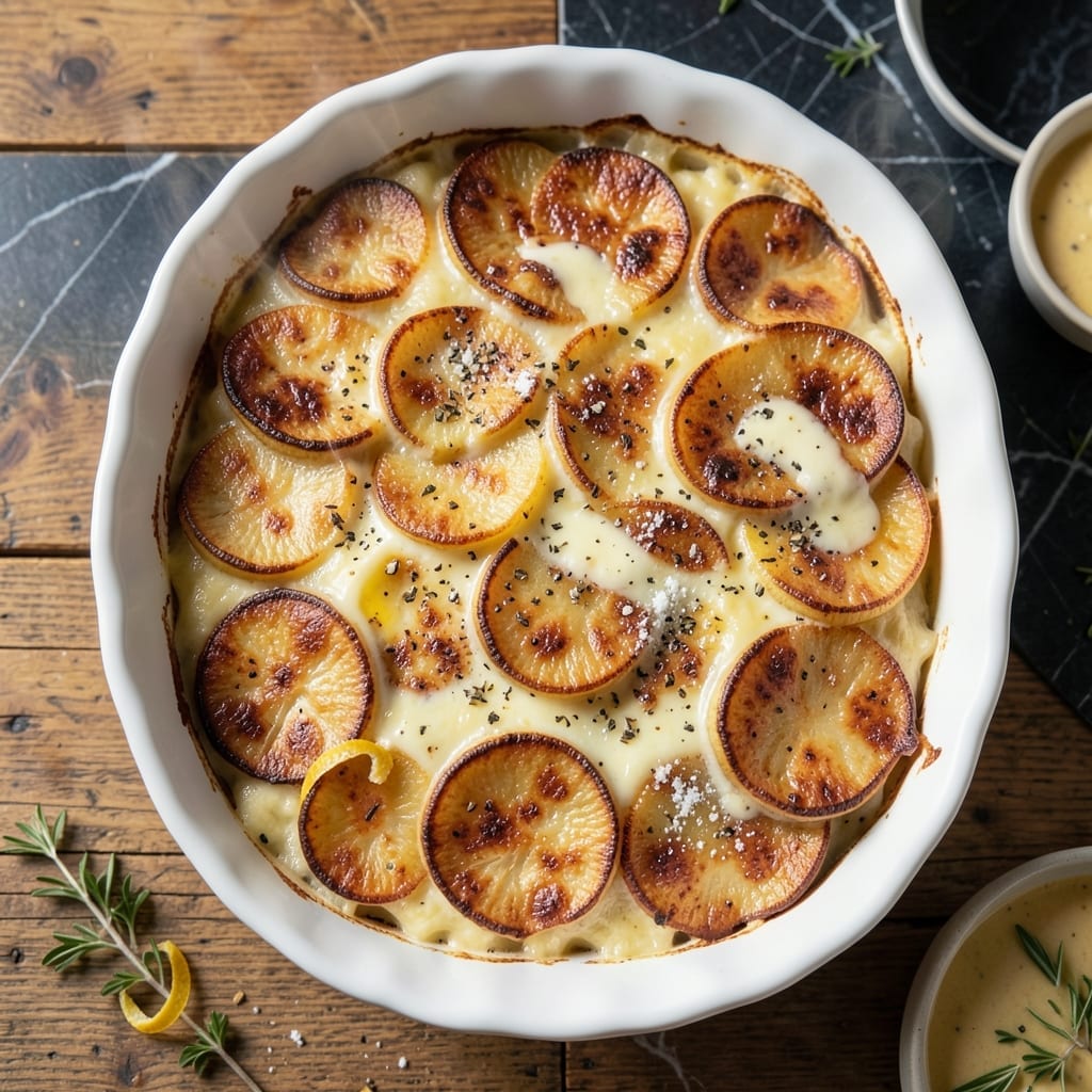 Potato Gratin Recipe With Milk: Layered Creaminess With a Golden Crust