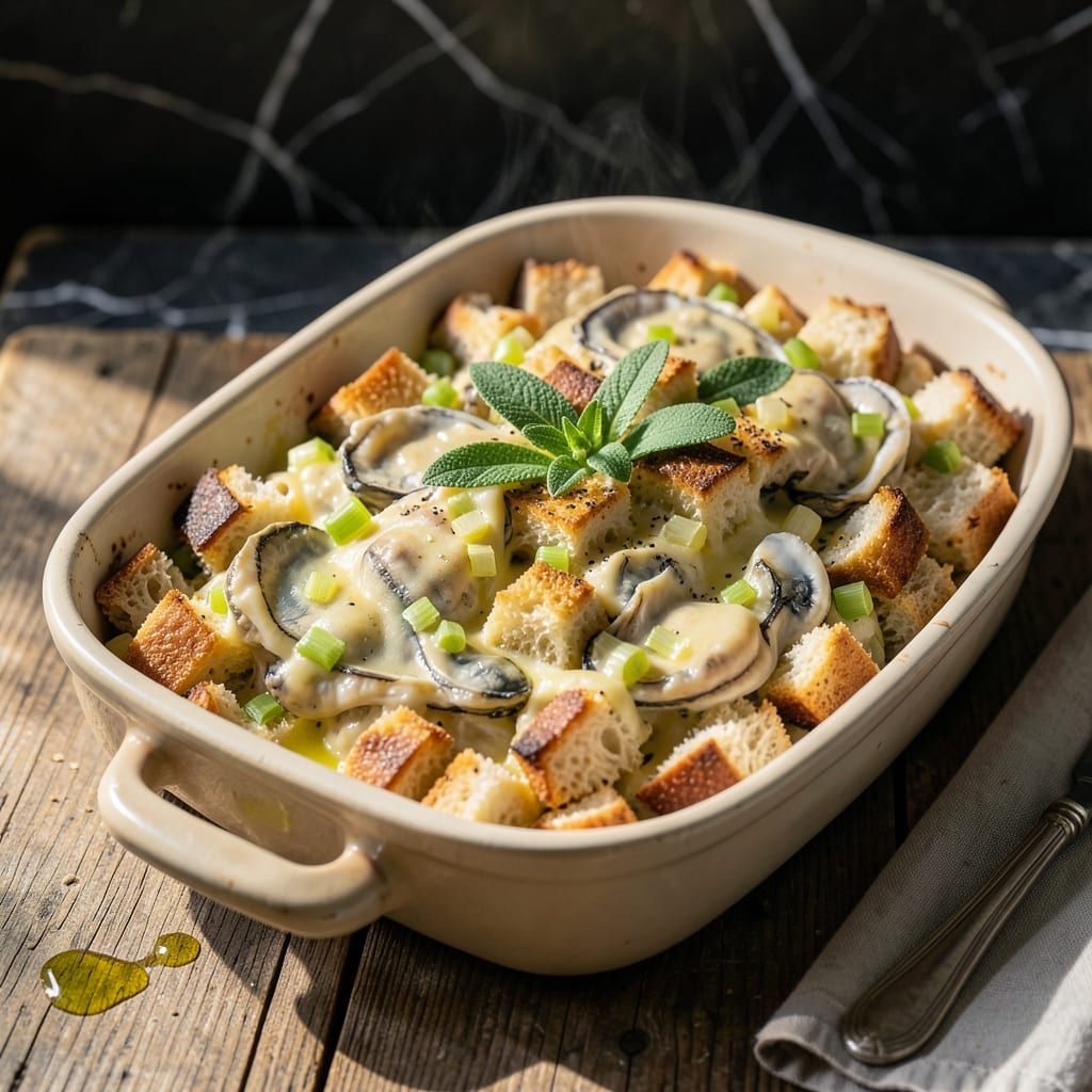 Oyster Stuffing Recipe With Canned Oysters: Rich Holiday Flavor in One Pan