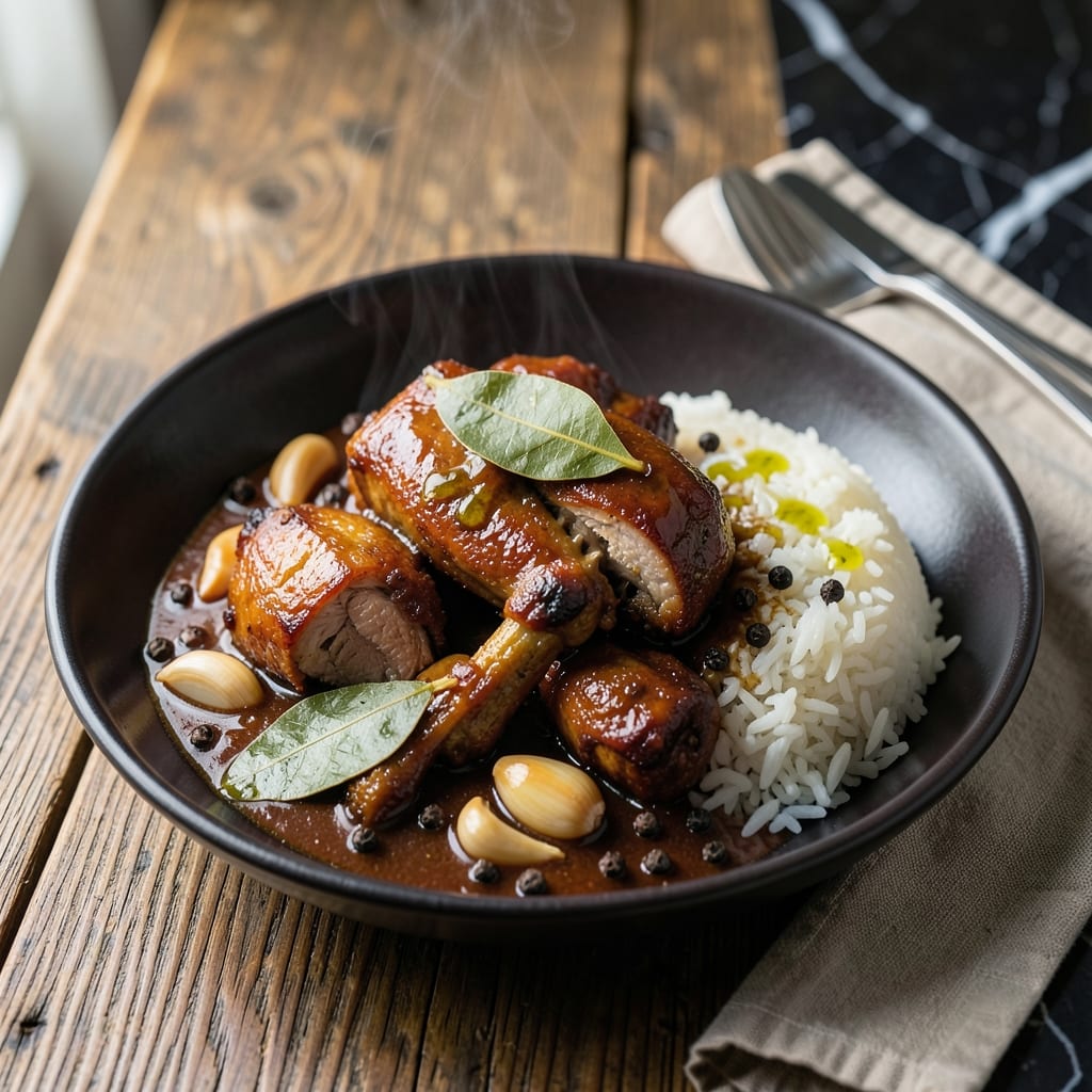 Pork Adobo Recipe Step by Step: Filipino Braised Pork in Tangy Soy Sauce
