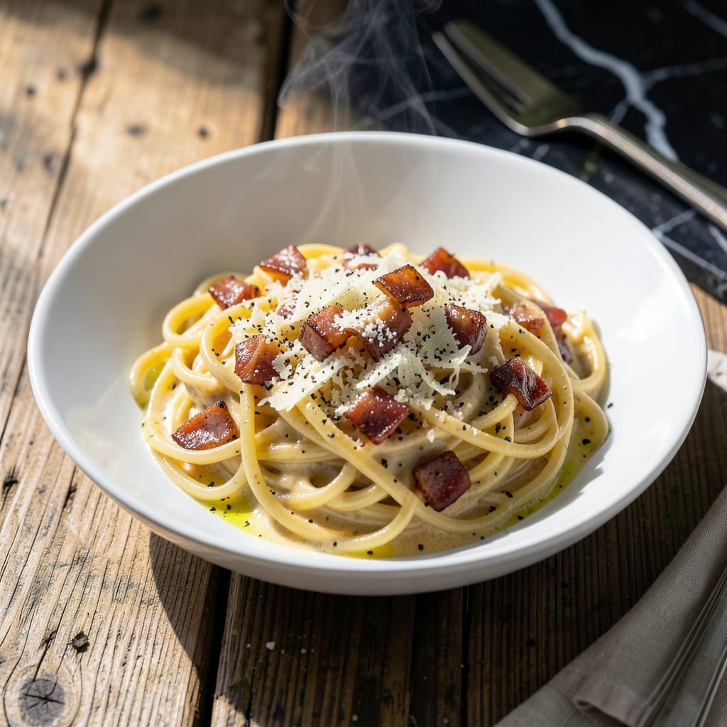 Perfect Pasta Carbonara Recipe Step by Step: Silky Egg Sauce With Crispy Guanciale Perfect Pasta Carbonara Recipe Step by Step: Silky Egg Sauce With Crispy Guanciale