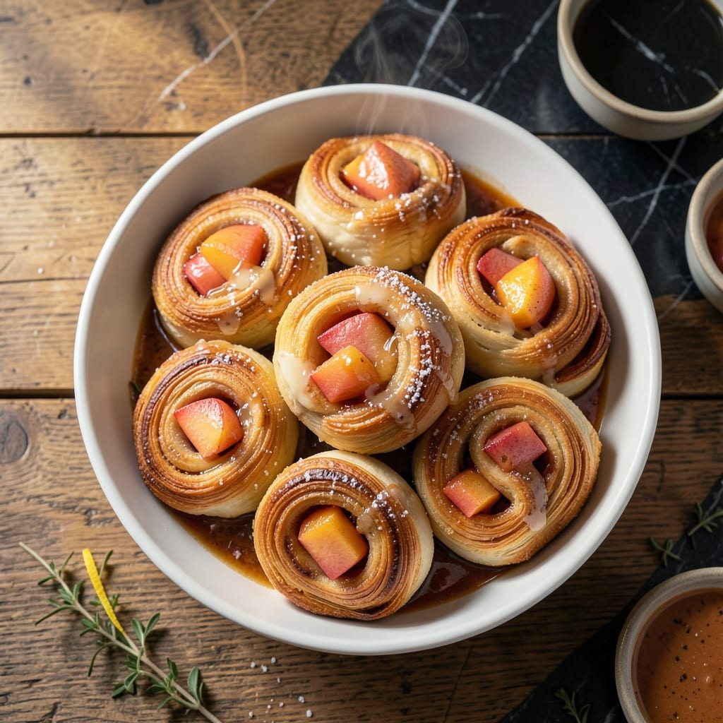 Peach Pie Cruffins Recipe With Crescent Rolls: Flaky Layers of Cinnamon-Kissed Peach Peach Pie Cruffins Recipe With Crescent Rolls: Flaky Layers of Cinnamon-Kissed Peach