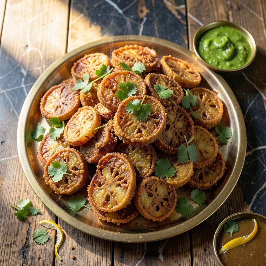 Potato Bhajia Recipe Gujarati: Crispy Spiced Fritters With Chutney