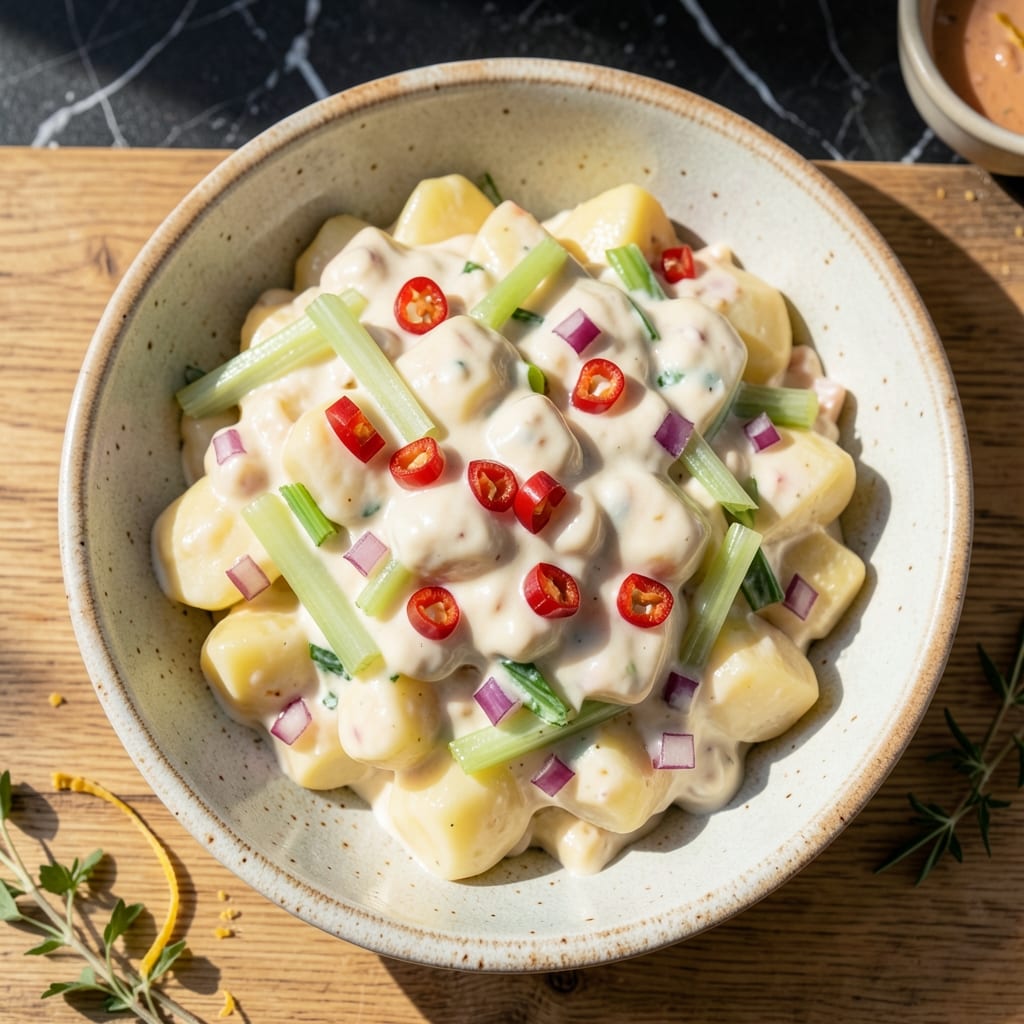 Potato Salad Recipe With Pimentos: Southern-Style Creamy Tang With a Kick Potato Salad Recipe With Pimentos: Southern-Style Creamy Tang With a Kick