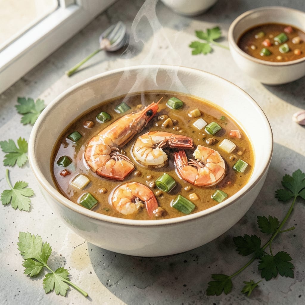 Shrimp Gumbo Recipe Without Sausage: Cajun Spice in a Rich Dark Roux