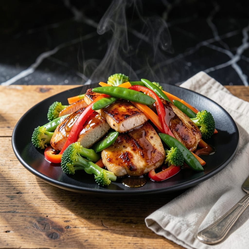 Kikkoman Teriyaki Sauce Stir Fry Recipe: Glossy Glaze Over Fresh Veggies
