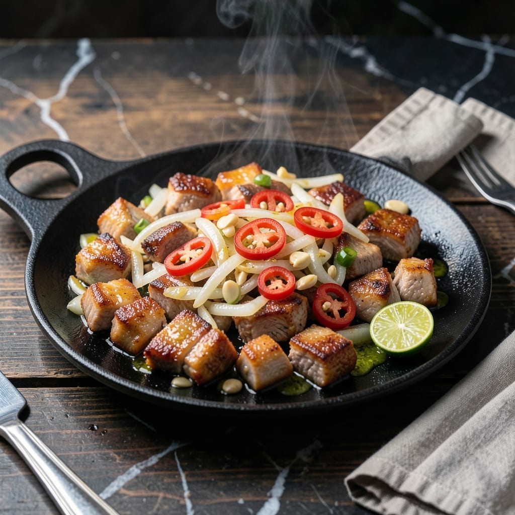 Pork Sisig Recipe Ingredients: Sizzling Crispy Bits With Tangy Kick Pork Sisig Recipe Ingredients: Sizzling Crispy Bits With Tangy Kick