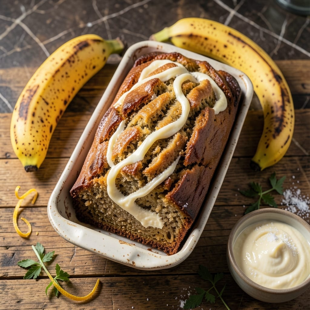 Banana Bread Recipe With Cream Cheese: Moist Loaf With Tangy Swirls Banana Bread Recipe With Cream Cheese: Moist Loaf With Tangy Swirls