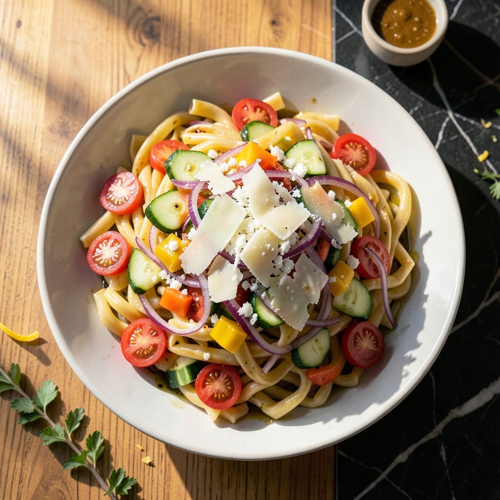 Pasta Salad Recipe With Parmesan Cheese: Al Dente Bites With Nutty Sharpness