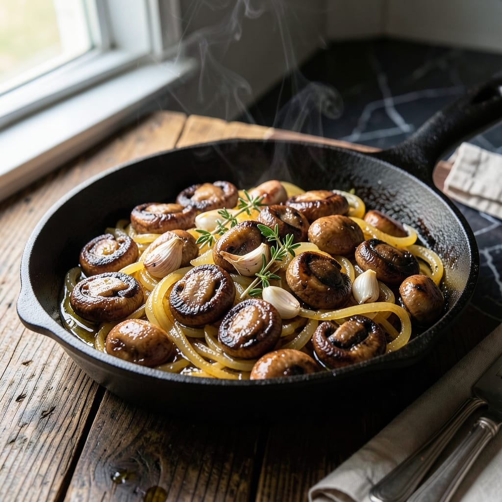 Recipe For Mushrooms And Onions: Sautéed To Golden Caramelized Bliss Recipe For Mushrooms And Onions: Sautéed To Golden Caramelized Bliss