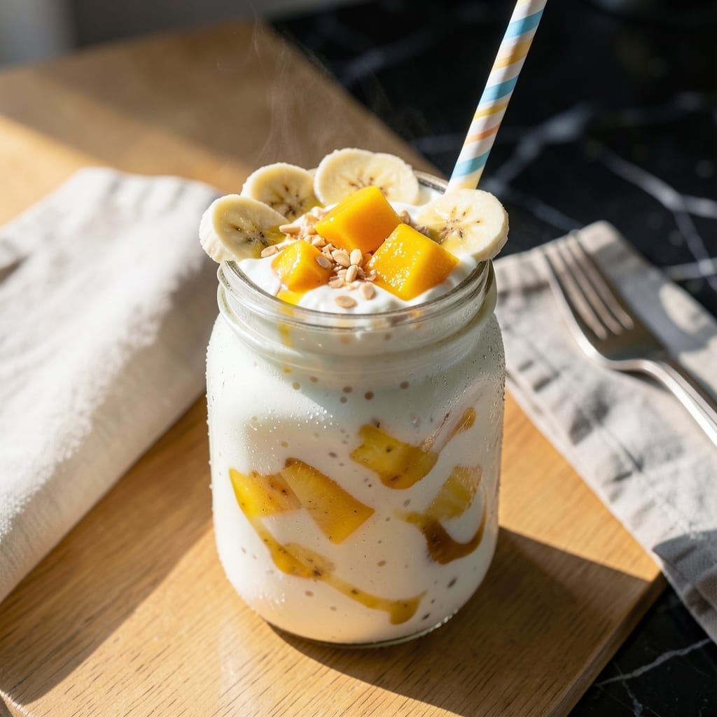 Recipe For Greek Yogurt Fruit Smoothie: Creamy Tropical Blend in Minutes