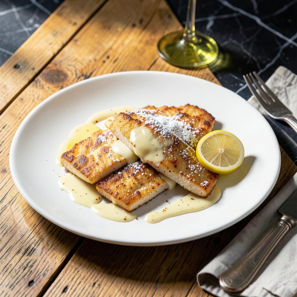 Recipe for Flounder Francese: Lemon-Butter Pan-Seared Elegance