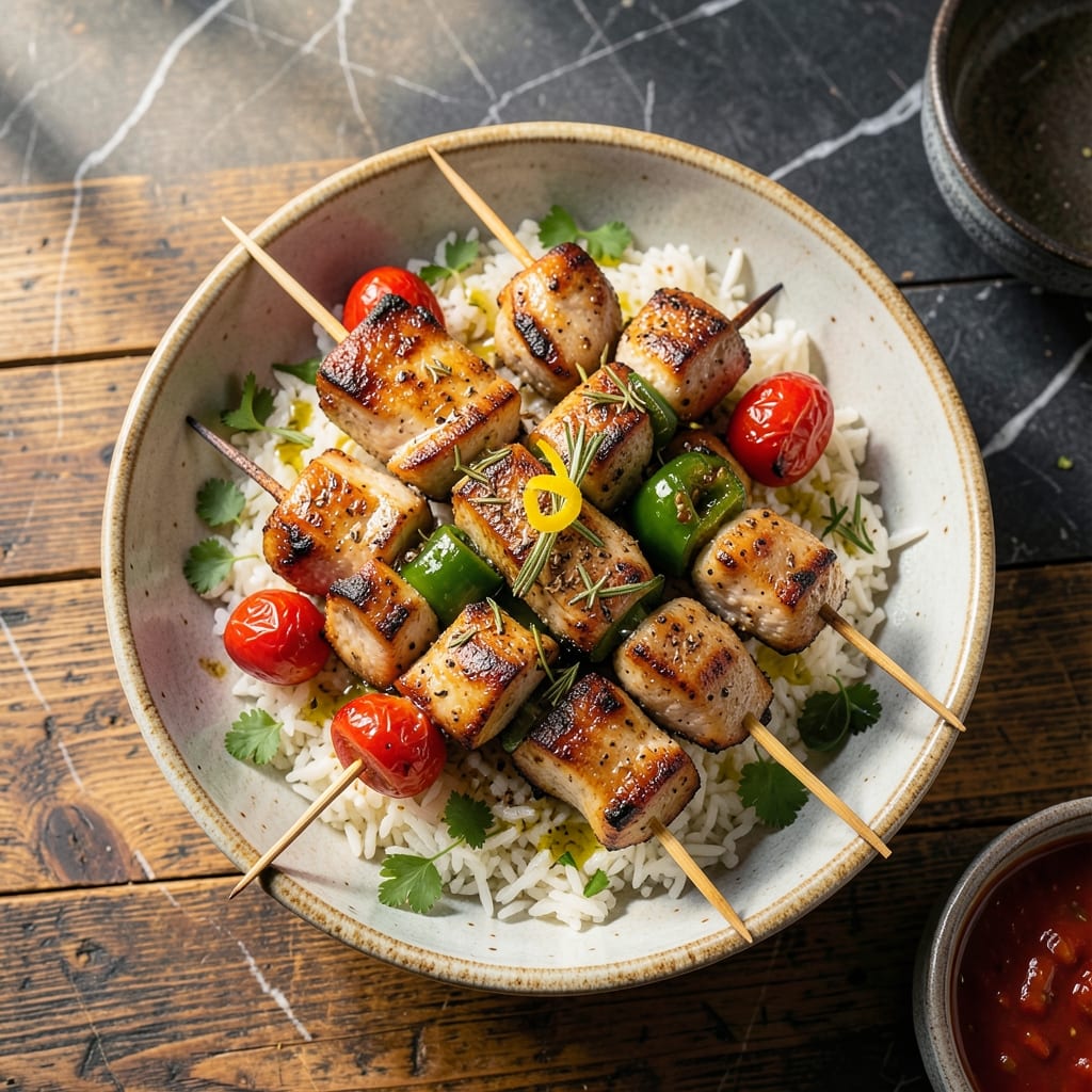 Pork Souvlaki Recipe Oven: Greek-Inspired Bites With Charred Flavor