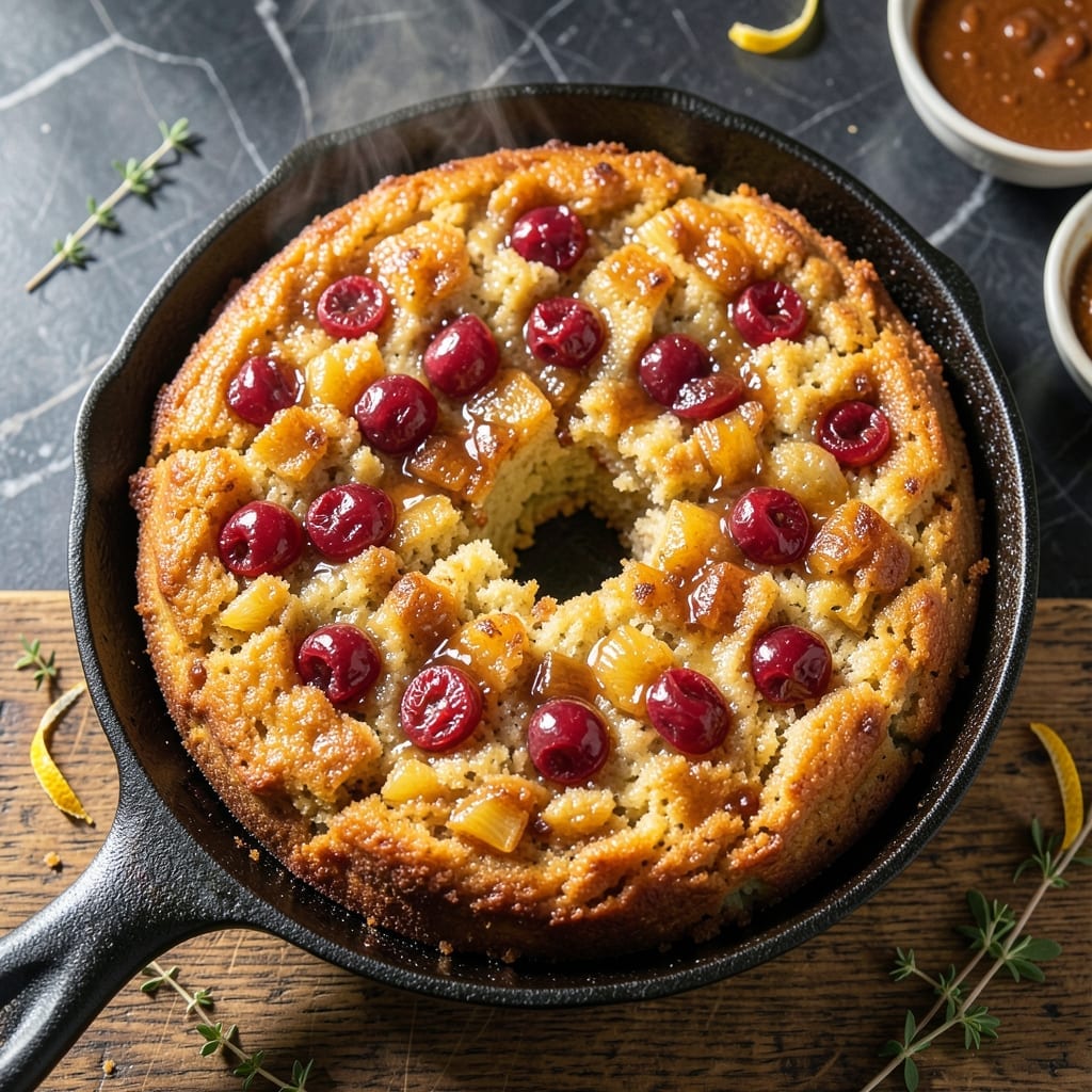 Pineapple Upside Down Cake Recipe With Crushed Pineapple: Gooey Topping in One Pan Pineapple Upside Down Cake Recipe With Crushed Pineapple: Gooey Topping in One Pan